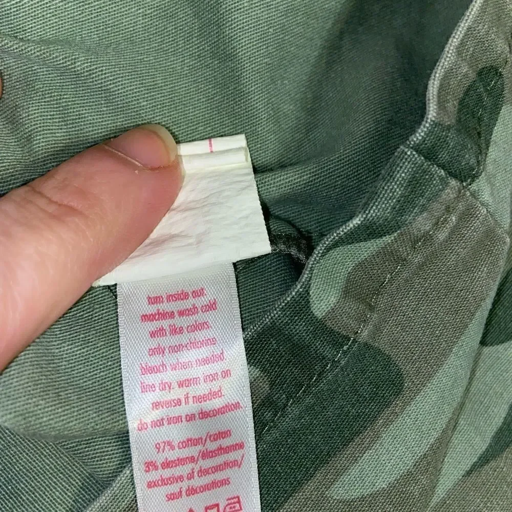 Justice camo multi pocket mid length jacket